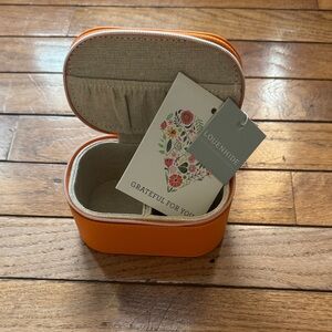 Orange Key & Card Holder